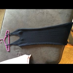 Ribbed form fitting dress